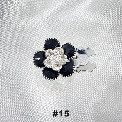 Gebloemde diamanten mouwknopen