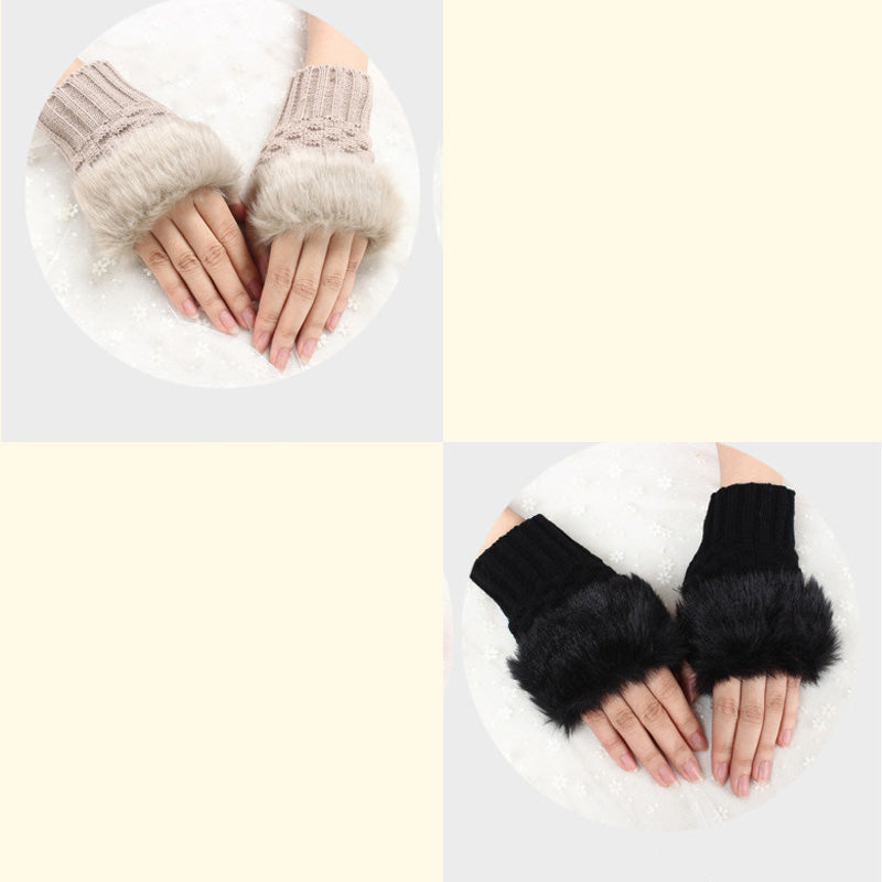 💕KOOP 1 KRIJG 1 GRATIS🔥 Fuzzy Zacht Gebreide Warme Vingerloze Handschoenen