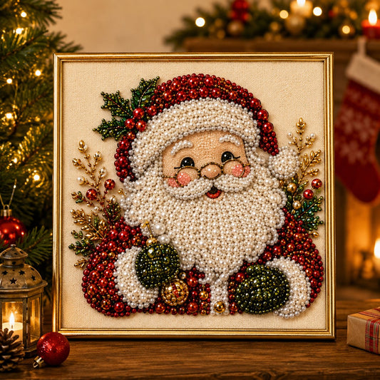 🧘Ontspannend en geschikt voor beginners - 🎨💎DIY-kerstpakket voor parel-diamantschilderij