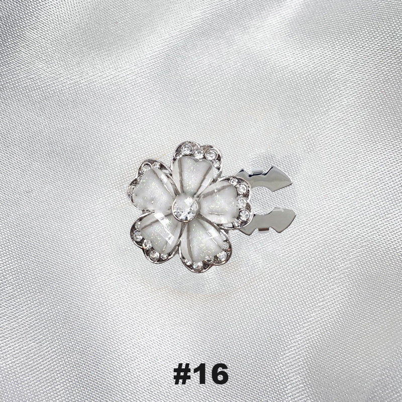 Gebloemde diamanten mouwknopen