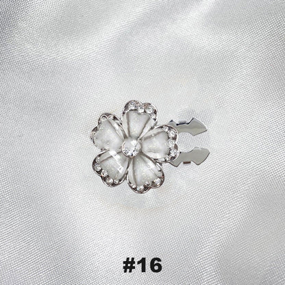 Gebloemde diamanten mouwknopen