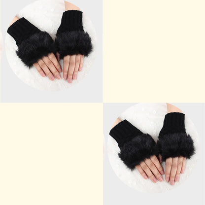 💕KOOP 1 KRIJG 1 GRATIS🔥 Fuzzy Zacht Gebreide Warme Vingerloze Handschoenen