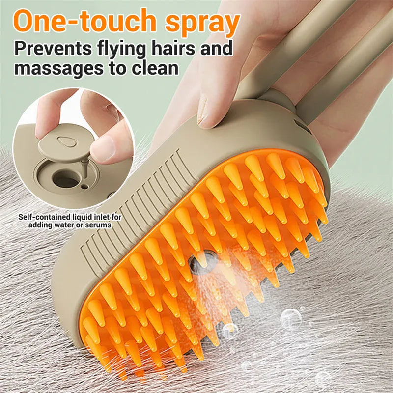 🐾 Get 50% off now! 💦 Multi-Function Pet Spray & Massage Brush – 3-in-1 Grooming & Flea Removal – The Ultimate Pet Spa ✨