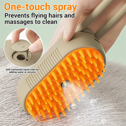 🐾 Get 50% off now! 💦 Multi-Function Pet Spray & Massage Brush – 3-in-1 Grooming & Flea Removal – The Ultimate Pet Spa ✨