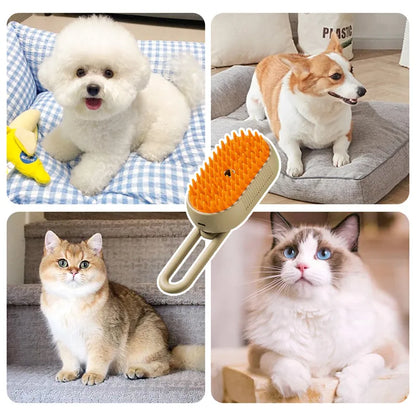 🐾 Get 50% off now! 💦 Multi-Function Pet Spray & Massage Brush – 3-in-1 Grooming & Flea Removal – The Ultimate Pet Spa ✨
