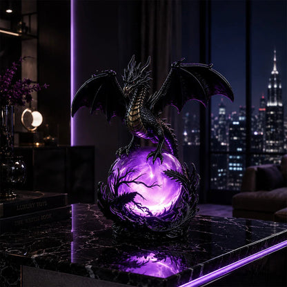 🔮Gotische draken-LED-kristallenbol voor een donkere, esthetische inrichting