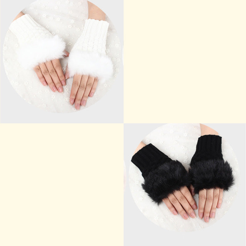 💕KOOP 1 KRIJG 1 GRATIS🔥 Fuzzy Zacht Gebreide Warme Vingerloze Handschoenen