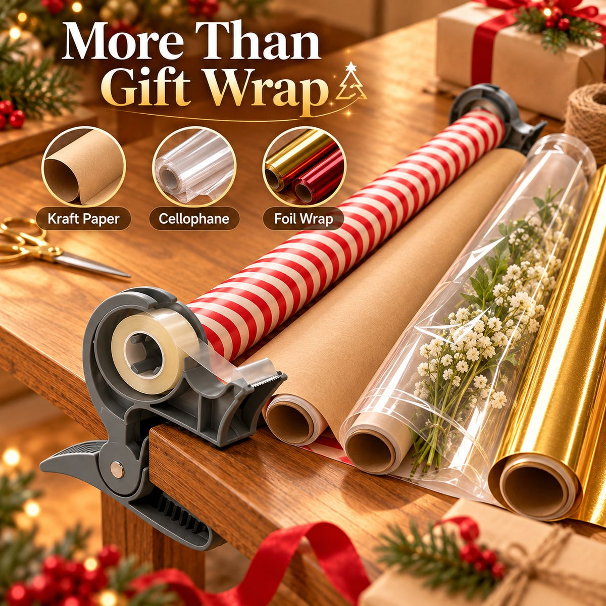 📜🎀 Inpakstation Set – Houd je Wrapping Netjes en Georganiseerd