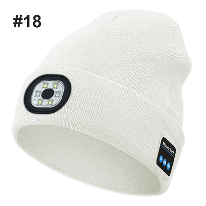 Bluetooth LED Gebreide Muts