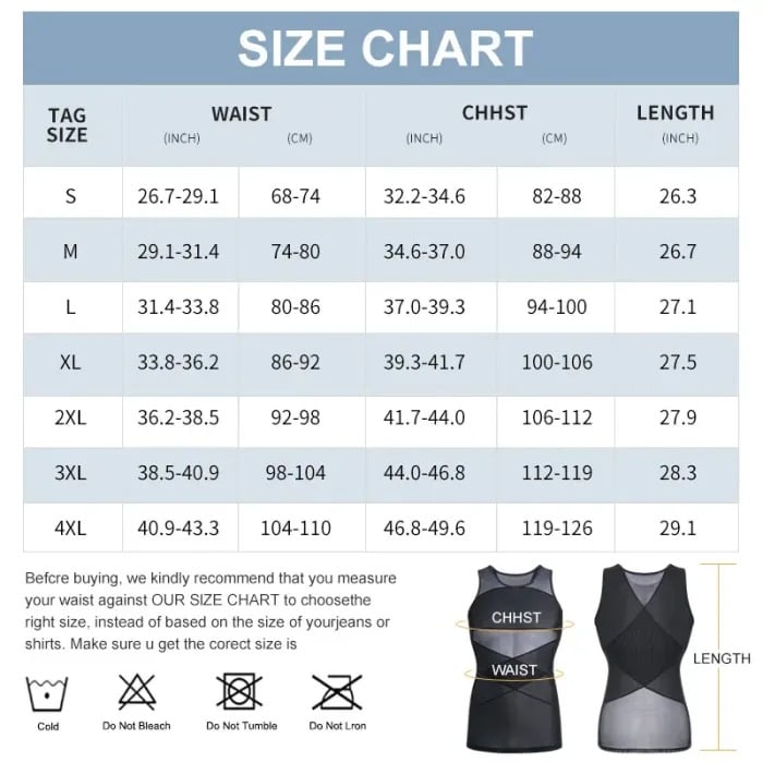 Shaping Tank Vest voor Heren
