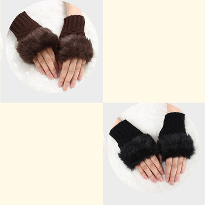 💕KOOP 1 KRIJG 1 GRATIS🔥 Fuzzy Zacht Gebreide Warme Vingerloze Handschoenen