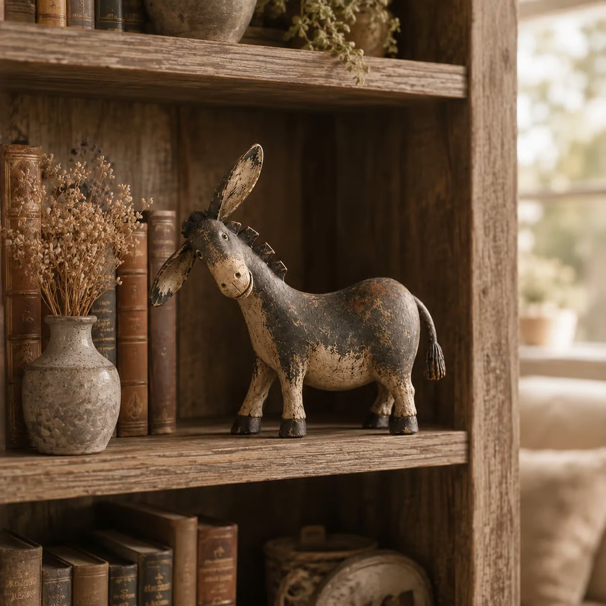 🫏 Rustieke Ezeldecoratie – Een Vleugje Boerderijcharme in Huis! 🤎