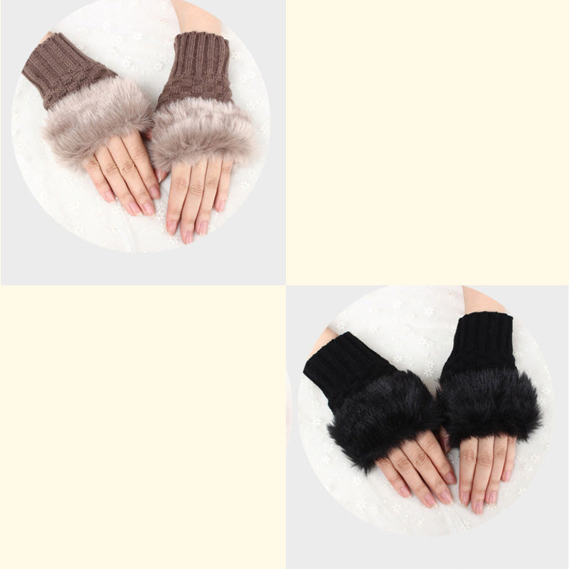 💕KOOP 1 KRIJG 1 GRATIS🔥 Fuzzy Zacht Gebreide Warme Vingerloze Handschoenen