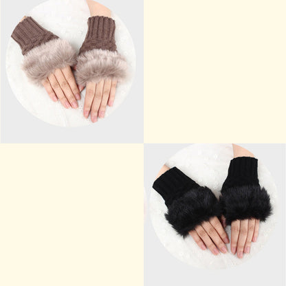 💕KOOP 1 KRIJG 1 GRATIS🔥 Fuzzy Zacht Gebreide Warme Vingerloze Handschoenen