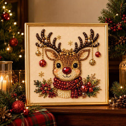 🧘Ontspannend en geschikt voor beginners - 🎨💎DIY-kerstpakket voor parel-diamantschilderij