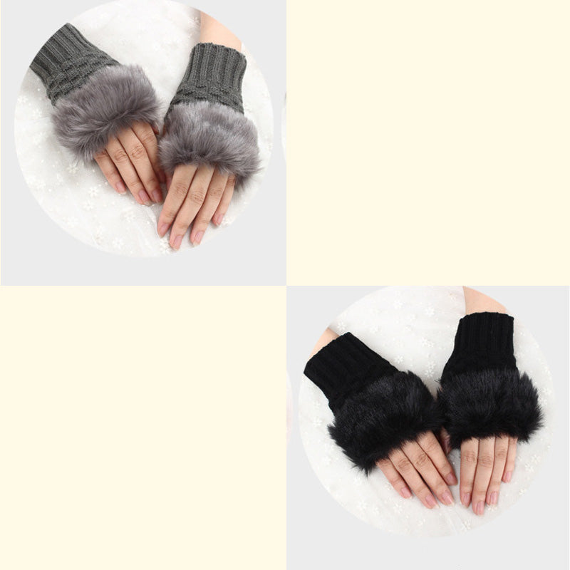 💕KOOP 1 KRIJG 1 GRATIS🔥 Fuzzy Zacht Gebreide Warme Vingerloze Handschoenen