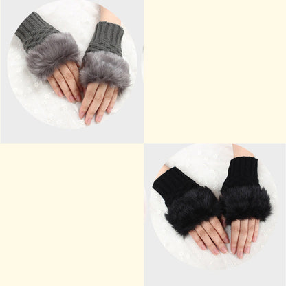 💕KOOP 1 KRIJG 1 GRATIS🔥 Fuzzy Zacht Gebreide Warme Vingerloze Handschoenen