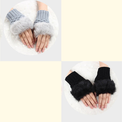 💕KOOP 1 KRIJG 1 GRATIS🔥 Fuzzy Zacht Gebreide Warme Vingerloze Handschoenen