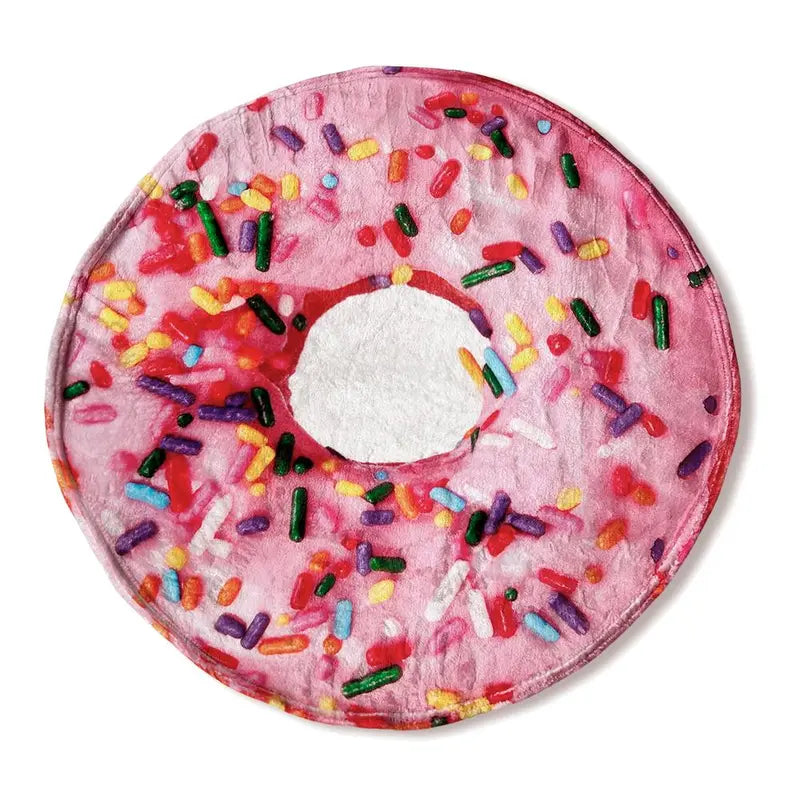 🍕 Realistische deken met voedselmotief | Gezellige deken met pizza-, donut- en tortillamotief 🍩🌯