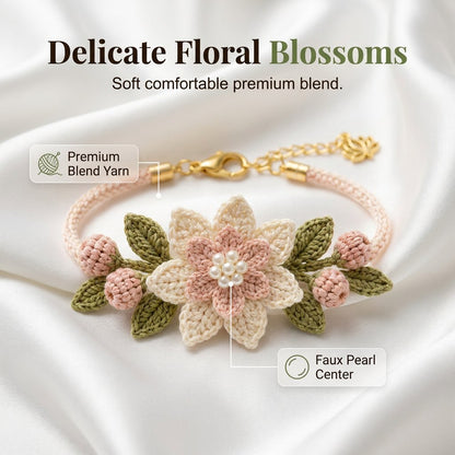 Handgemaakte Bloemen Armband DIY Set – Creatief & Ontspannend 🌸🦋✨