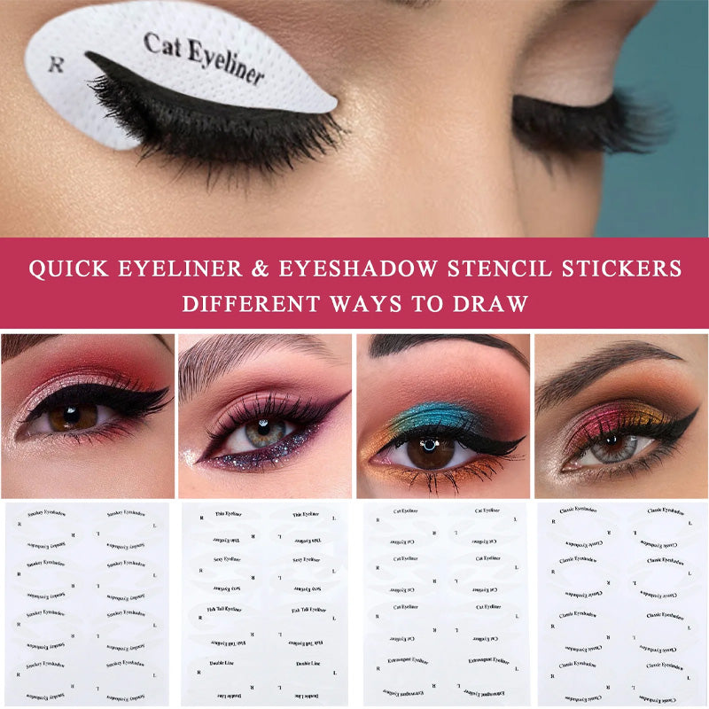 Stickers voor oogschaduw/eyeliner make-up sjabloon