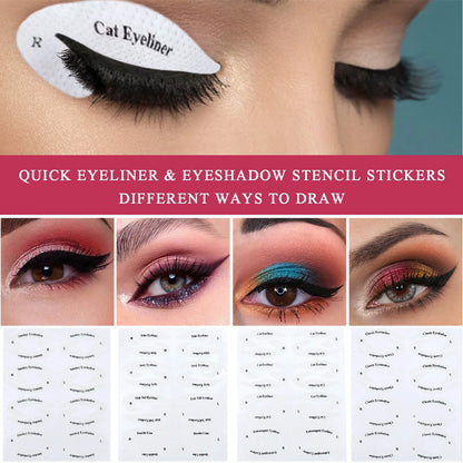 Stickers voor oogschaduw/eyeliner make-up sjabloon