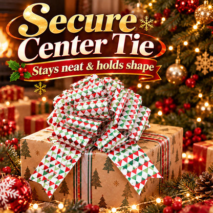 🎄🎀 Kerstdecoratie Strikken – Feestelijke Cadeaulinten met Vrolijke Kerstmotieven