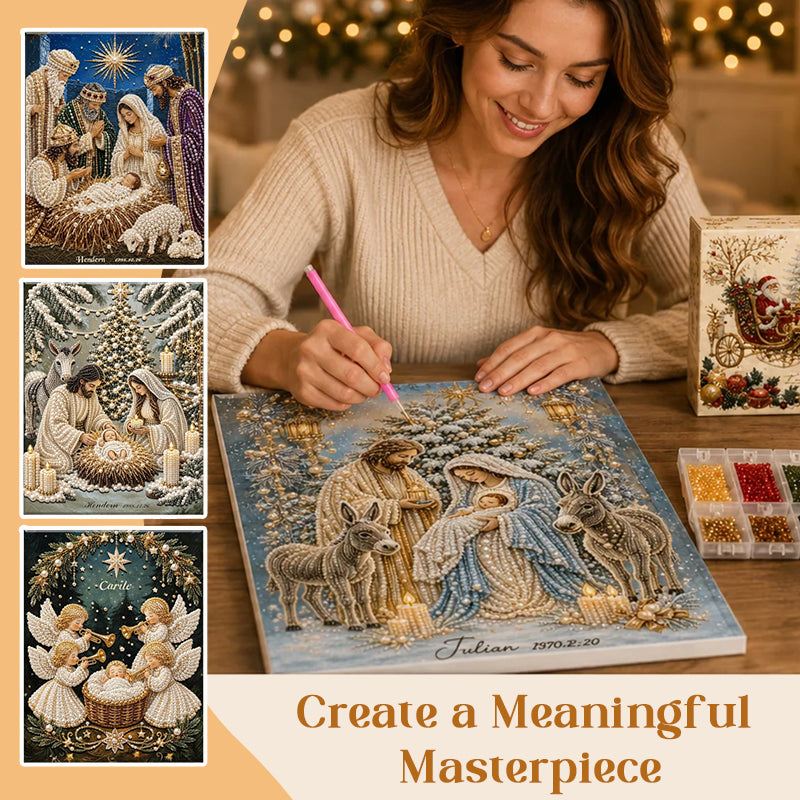 ✨🙏 Diamond Painting Kit met Kerststal | Jezus Christus Kerst Geloof Kunstdecoratie 💎🎄