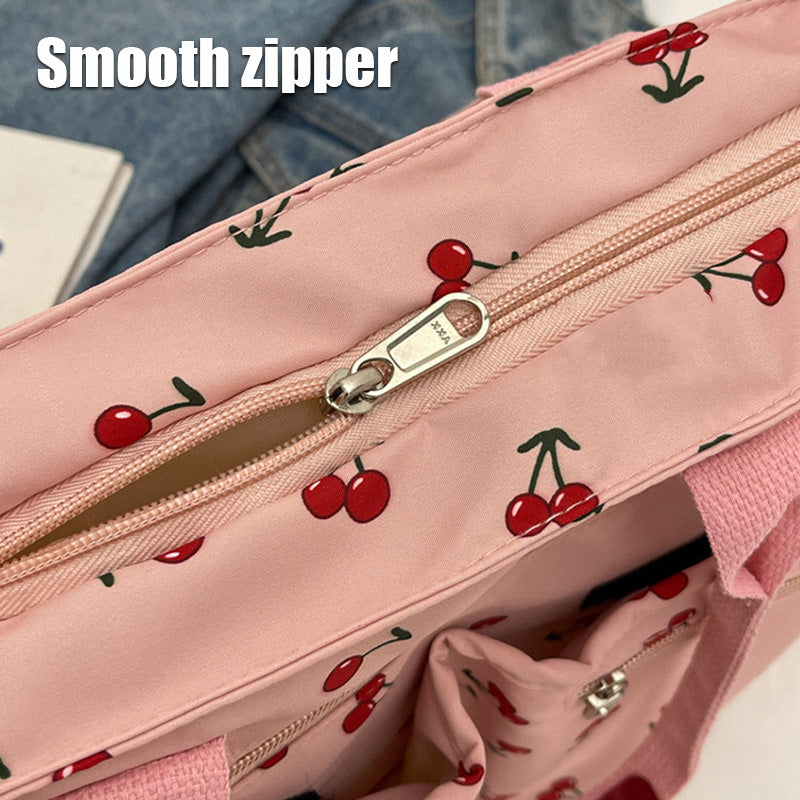 🍒Draagtas met kersenprint