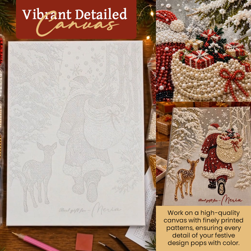 🎄🦌 Kerst Rendier Diamond Painting Kunstset – Feestelijke DIY Kristalkunstset voor Volwassenen & Kinderen, Kerstknutseldecoratie ✨💎