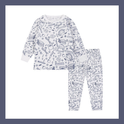 Doe-het-zelf tekenfilm kleurige pyjama voor kinderen