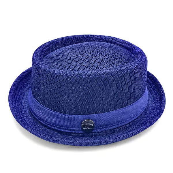 Blijf Koel & Stijlvol met deze Trendy Mesh Pork Pie Hoed! 🧢🌬️✨