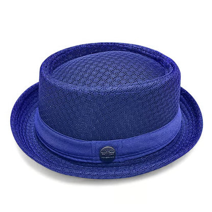 Blijf Koel & Stijlvol met deze Trendy Mesh Pork Pie Hoed! 🧢🌬️✨