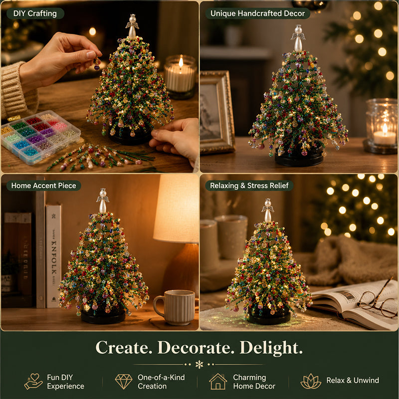 🎄 DIY Kralen Kerstboom Kit – Maak Jouw Eigen Sprankelende Kerstdecoratie! ✨🎁