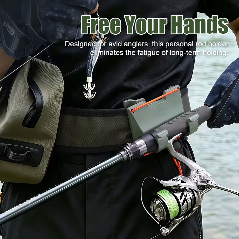 🐠 Heup Hengelhouder – Comfortabel, Veilig & Altijd Klaar om te Vissen! 🎣🌊