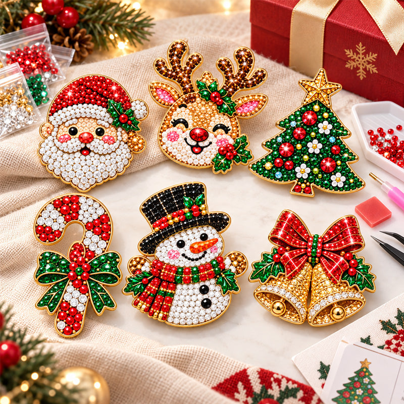 💎🎄 DIY Kerst Diamond Broche – Maak Je Eigen Feestelijke Sieraad!