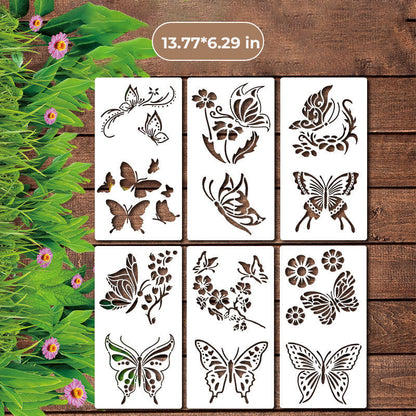 Kleine wilde bloemen bloemen schilderij mallen voor volwassenen kinderen meubels muren en hout kaart schilderen en andere ambachten, bevat miniatuur natuurlijke wijnstok kruid kunst mallen