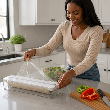✨Opbergdoos van aluminiumfolie, keukenpapier en vershoudfolie