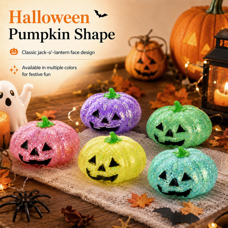 🎃 Schattige Glitter Stressbal – De Leukste Halloween Must-have! ✨🧡