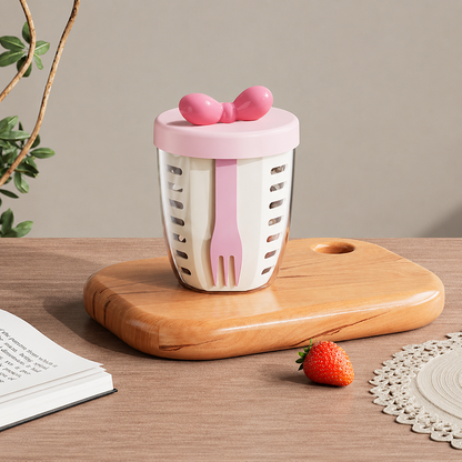Geniet altijd en overal van verse salades en fruit! 🥗🍓✨ Fruitig salade-cupje