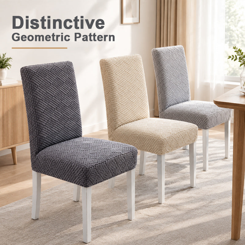 🪑 Elastische stoelhoes voor aan de eettafel met een zachte bubbelstructuur