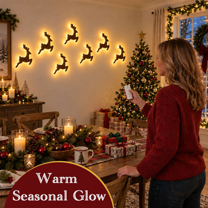 🦌✨ LED-kerstwanddecoratie — Feestelijke wandlampjes die een warme gloed verspreiden