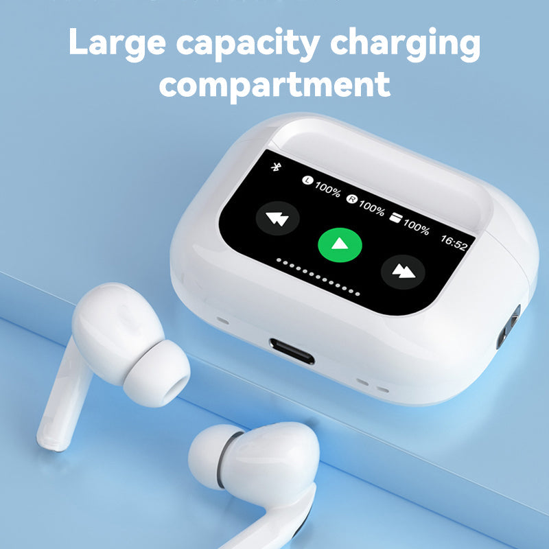 In-ear Bluetooth-oortelefoon met schermweergave