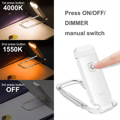 USB-oplaad Clip-on leeslamp
