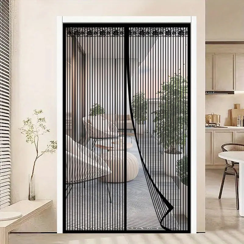 🪟🦟 Magic Mesh Summer Magnetic Mosquito Screen Door Curtain