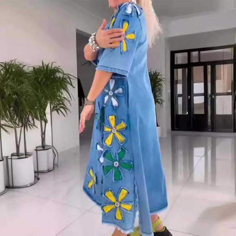 🔥2025 Nieuwe aankomst🌸Casual rok met ronde halslijn