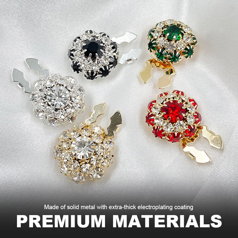 Gebloemde diamanten mouwknopen