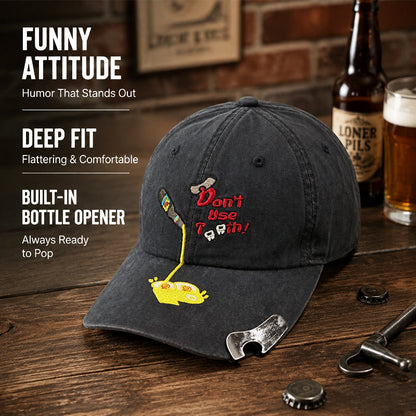 🧢 Pet met Verrassing – Baseballpet met Slimme Flesopener! 🍻
