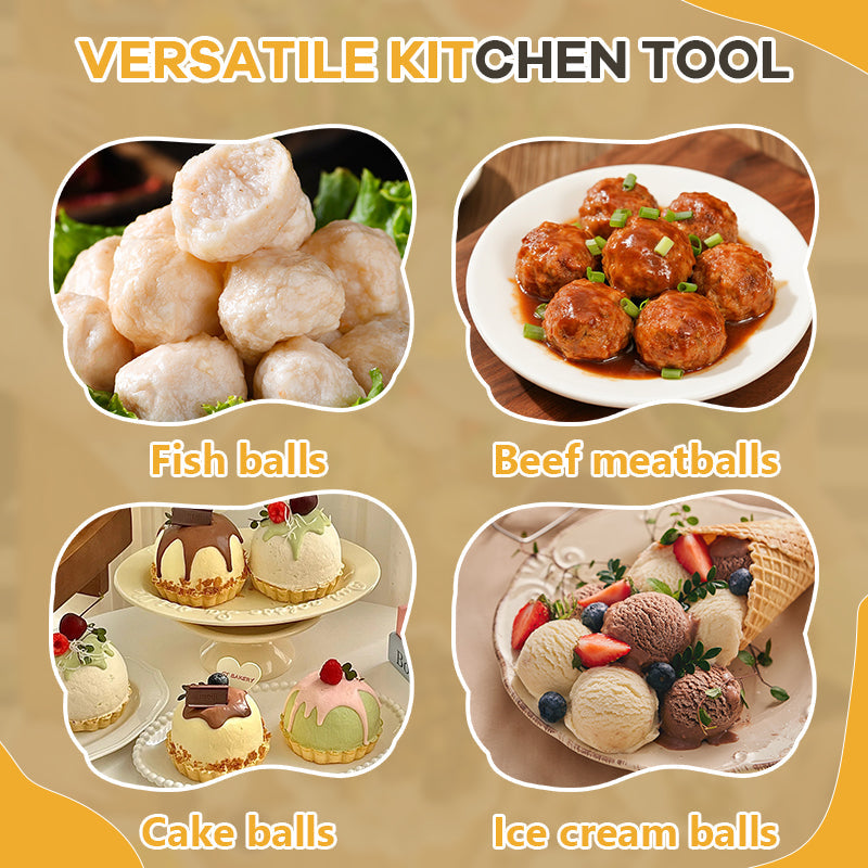 📢📢 Limited-time 50% off! Buy one, get one free!! 4-Vaks Gehaktballen Maker – Snel, Gelijkmatig & Perfect van Vorm! 🍡✨🍢
