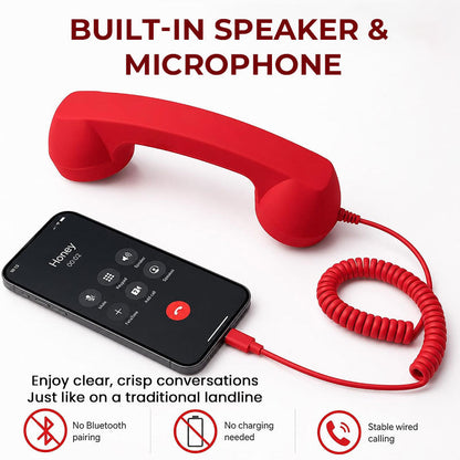 ☎️📱 Retro Telefoonhoorn voor je Smartphone – Geef Elk Gesprek een Vintage Touch!
